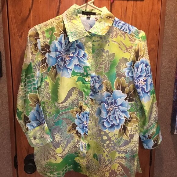 SALE NWOT. Notations Brand Lightweight Jacket/Blouse in Women’s Small Petite - Picture 3 of 10
